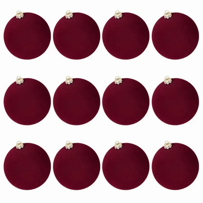 Christmas Tree Ornaments Velvet Balls