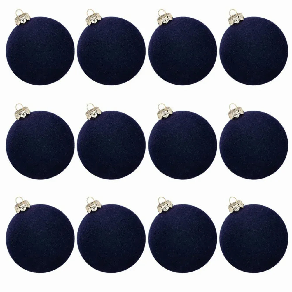 Christmas Tree Ornaments Velvet Balls