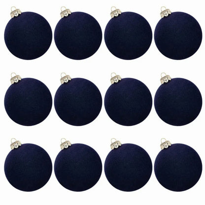 Christmas Tree Ornaments Velvet Balls