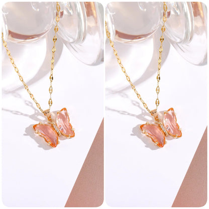 🔥BUY 1 GET 1 FREE-Crystal Butterfly Necklace