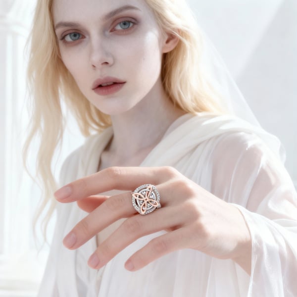 🔥 Handmade Witch's Knot Ring — Protection, Intention, and Inner Strength✨