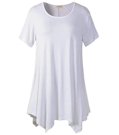 Plus Size Cotton Loose fit Short Sleeve T Shirt