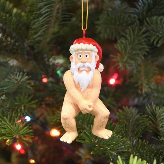 🎅Funny Naked Santa Claus Ornaments