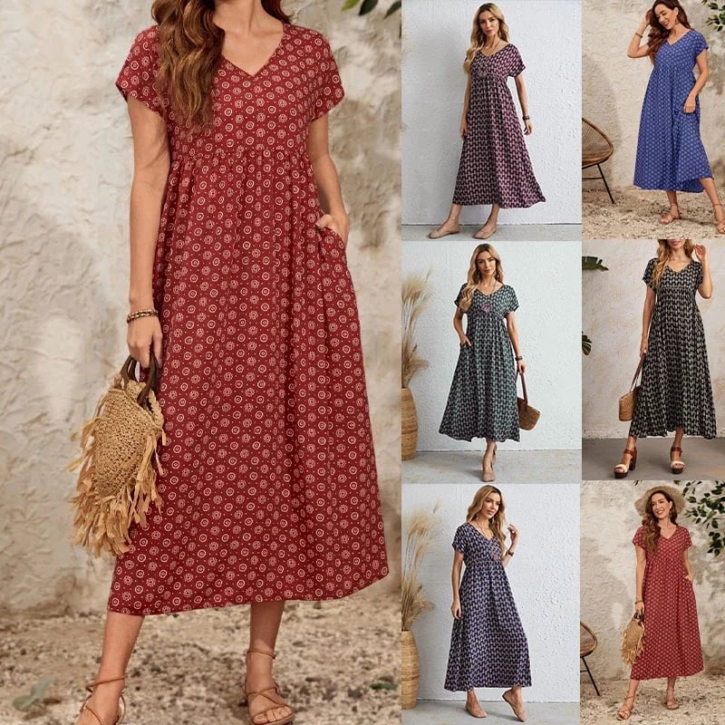 🌸2024 HOT SALE - 49% OFF🌸2023 NEW Vintage V-neck dress