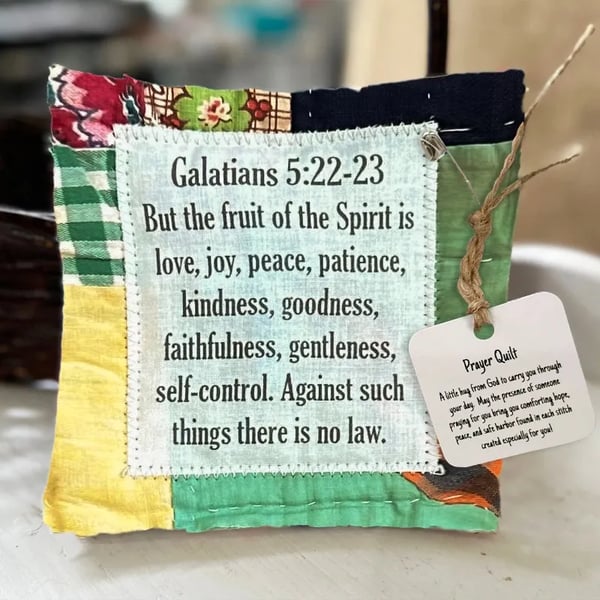 🔥-✝️Prayer Quilt With Cross Inside