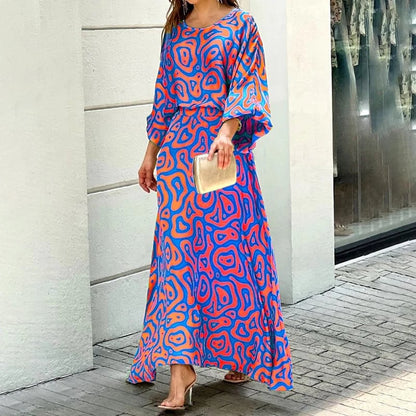 Nola™ Swirl Slit Sleeve Maxi Dress Set