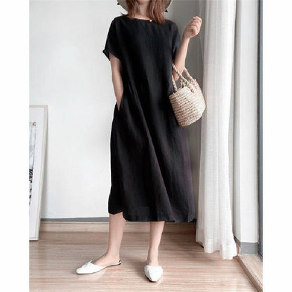 Japanese Style Linen Cotton Dress （🔥Buy 2 Free Shipping🔥）