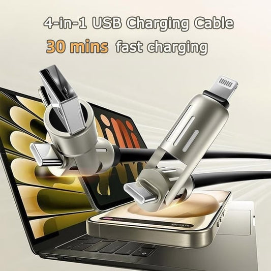 🔥FACTORY DIRECT SALE 49% OFF⏰4-in-1 USB Charging Cable fast charging MAX 240W