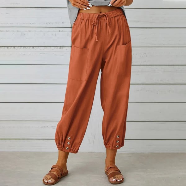 Women's Summer Capri Pants Wide Leg