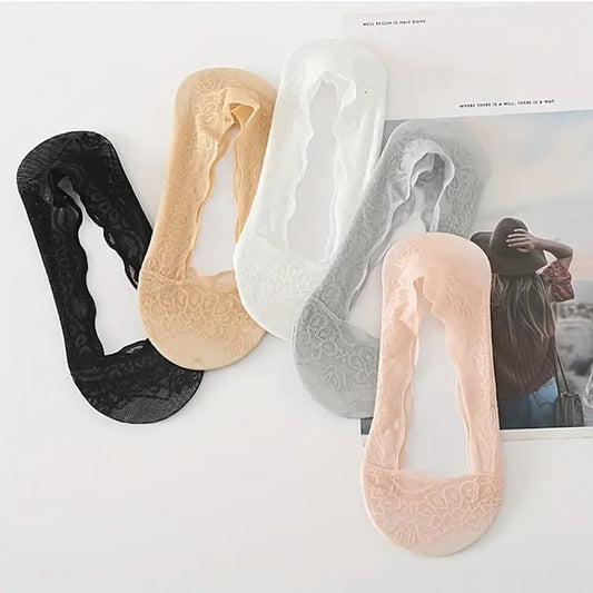 (🎁2023-Christmas Hot Sale🎁)🧦 Lace No Show Liner Socks for Women