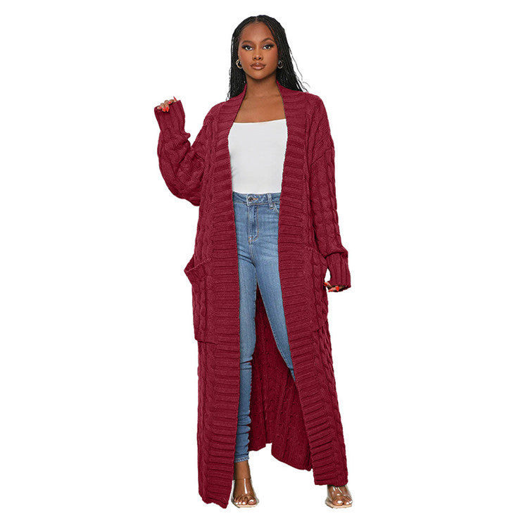 🔥Manteau pull long tricoté automne-hiver-❤️Achetez 2 livraison gratuite