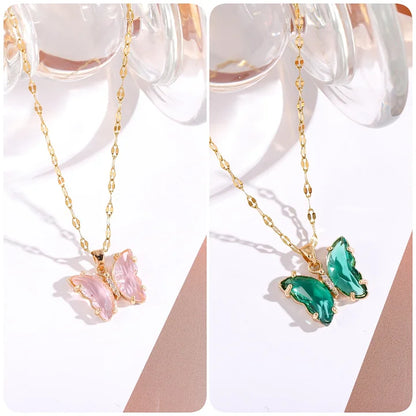 🔥BUY 1 GET 1 FREE-Crystal Butterfly Necklace