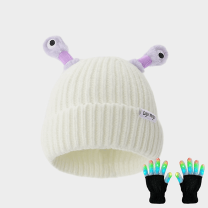 🔥HOT SALE - 49% OFF🔥Winter Parent-Child Cute Glowing Little Monster Knit Hat