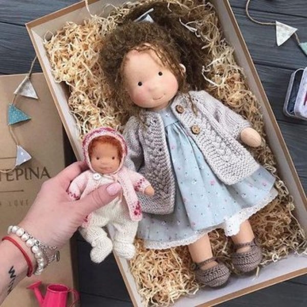 ALL🎁🎁The Best Gift for Kids-Handmade Waldorf Doll👧（Buy2 Free Shipping）