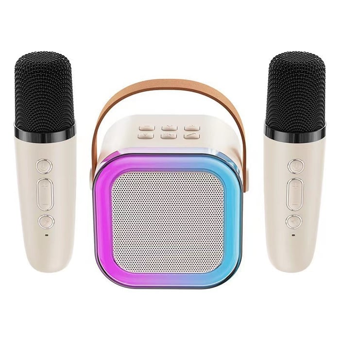 🎵Mini variable voice karaoke machine with wireless microphone