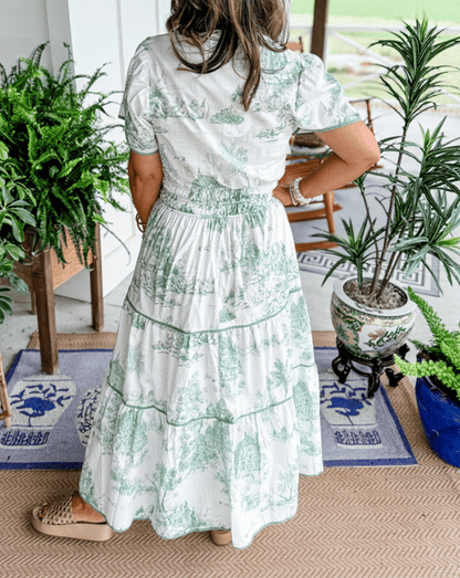 ✨Women's Classic Charm Toile Maxi Dress (Buy 2 Free Shipping)