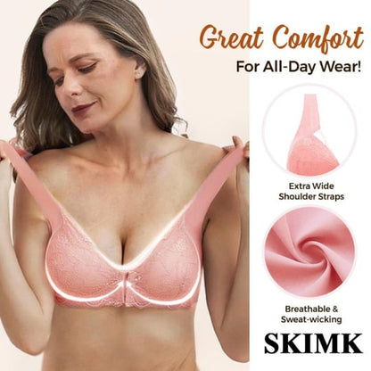 BUY 1 GET 2 FREE(Please add 3 pcs to cart)--Front Closure 5D Aesthetic Anti-Sagging Bra - Seamless, Comfortable