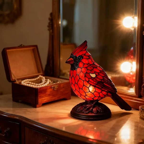 Christmas Decoration Bird Statue Lamp