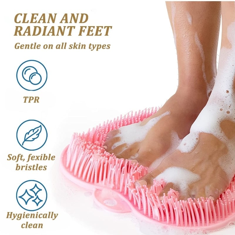 Summer Hot Sale-Shower Foot & Back Scrubber Massage Pad