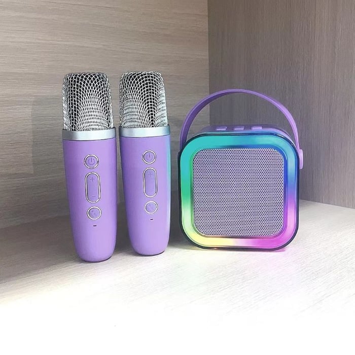 🎵Mini variable voice karaoke machine with wireless microphone