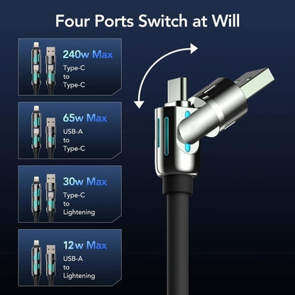 🔥FACTORY DIRECT SALE 49% OFF⏰4-in-1 USB Charging Cable fast charging MAX 240W