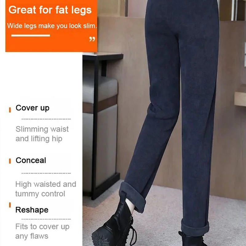 ⏳Women's High-waist Warm Faux Fleece-lined Pants