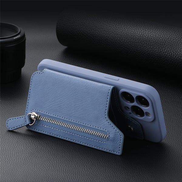 🔥Hot Sale 49% OFF🔥Magnetic Liquid Silicone Shell With Zipper Wallet（BUY 2 FREE SHIPPING）