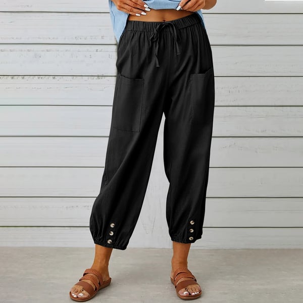 Women's Summer Capri Pants Wide Leg