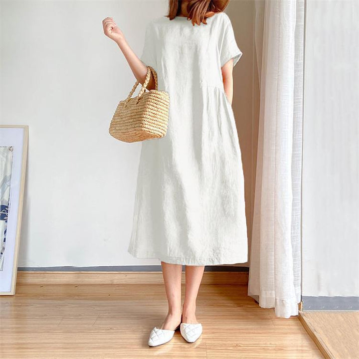 Japanese Style Linen Cotton Dress （🔥Buy 2 Free Shipping🔥）