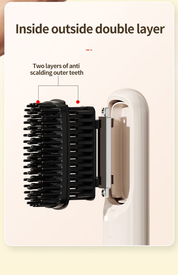 USB Cordless Negative Ion Hair Straightening Comb Buy 2 Free Shipping