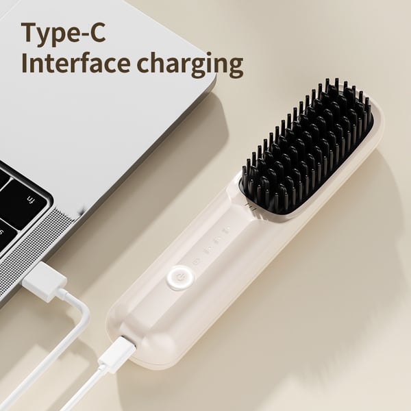 USB Cordless Negative Ion Hair Straightening Comb Buy 2 Free Shipping