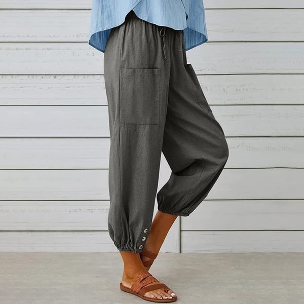 Women's Summer Capri Pants Wide Leg