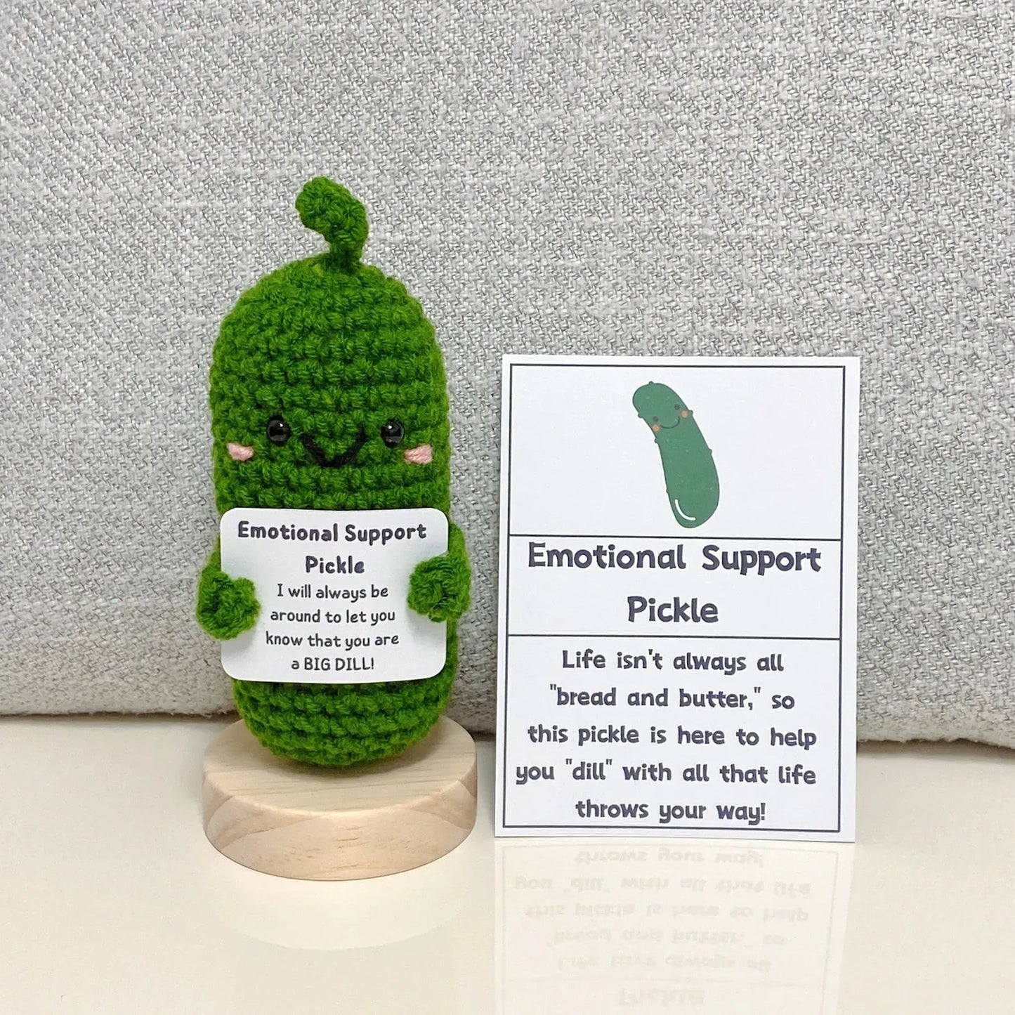 🎁🥒HANDMADE EMOTIONAL SUPPORT PICKLED CUCUMBER GIFT