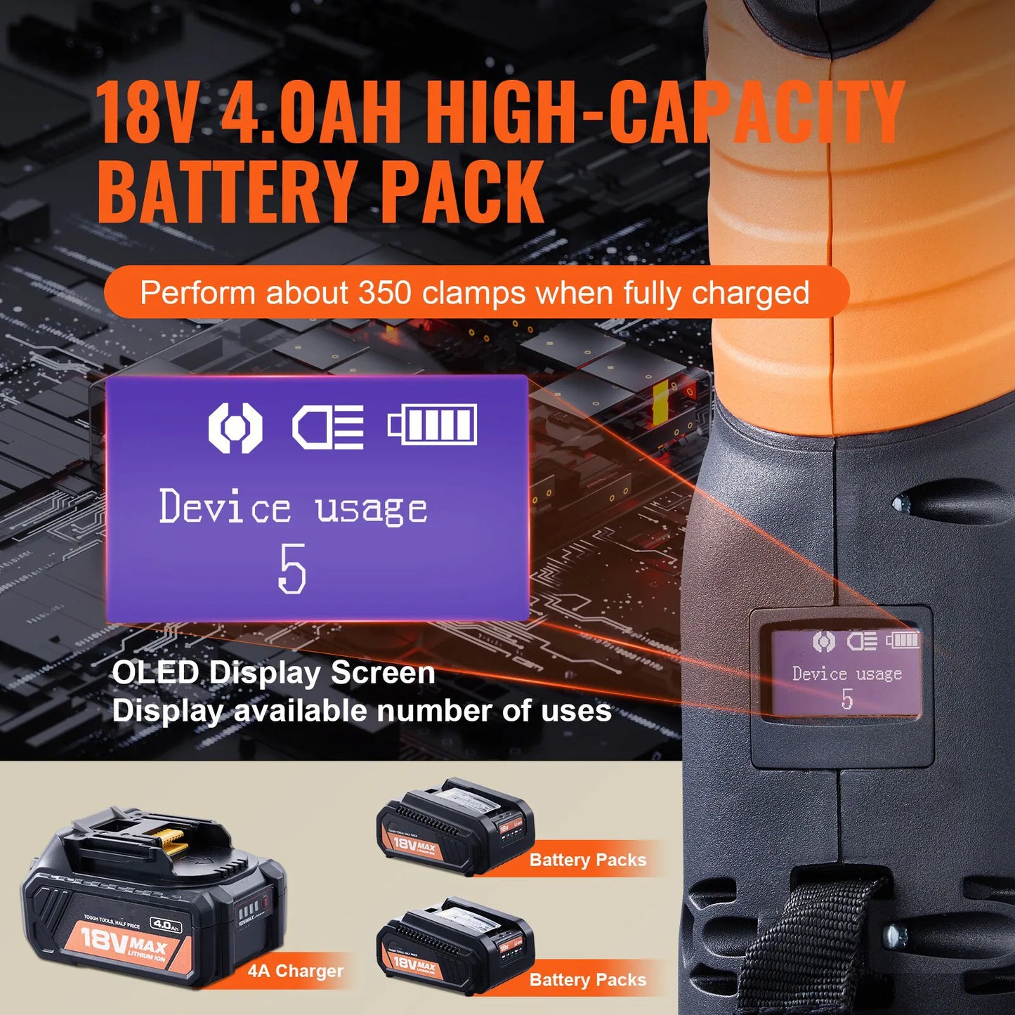 Electric Straight Barrel Multiple sizes Press tool