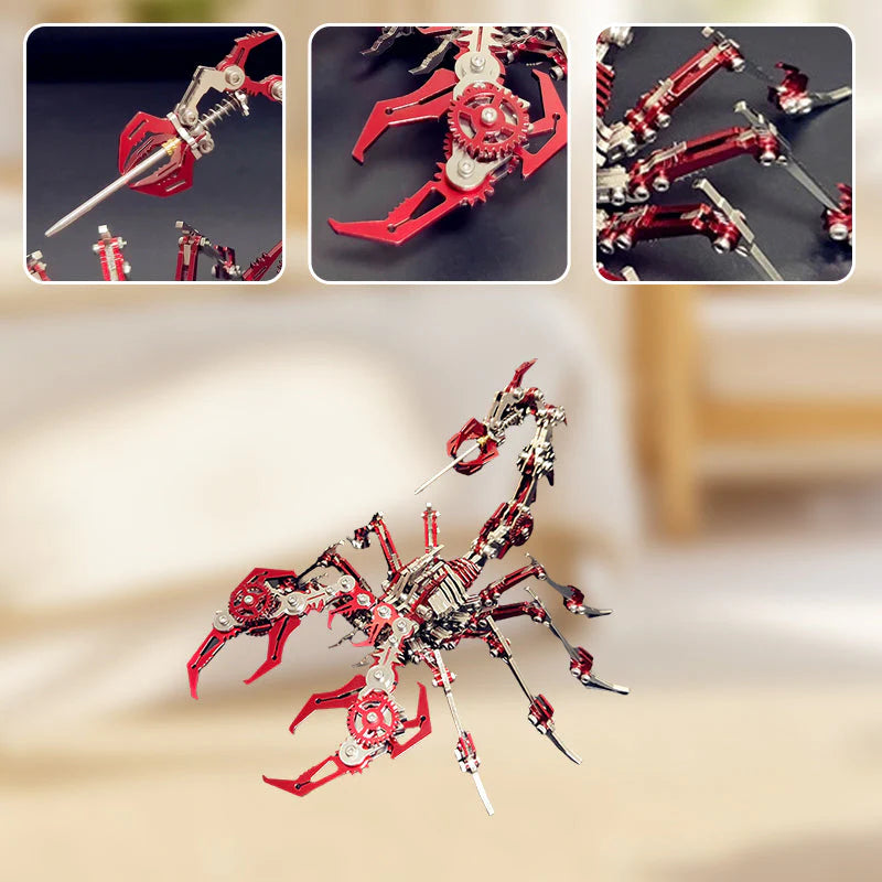 🛠️ 50% OFF NOW!🦂 3D Scorpion Metal Puzzle – Mechanical Assembly Model, Challenging & Decorative 🧩⚙️