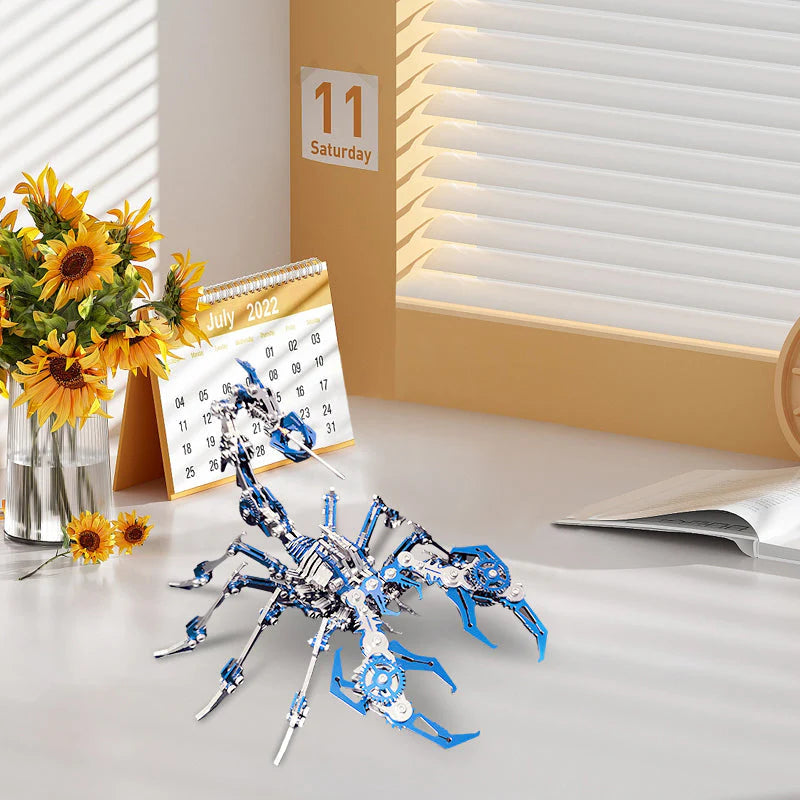 🛠️ 50% OFF NOW!🦂 3D Scorpion Metal Puzzle – Mechanical Assembly Model, Challenging & Decorative 🧩⚙️