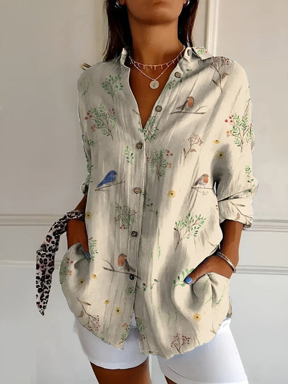 WOMEN'S PRINTED BLOUSE