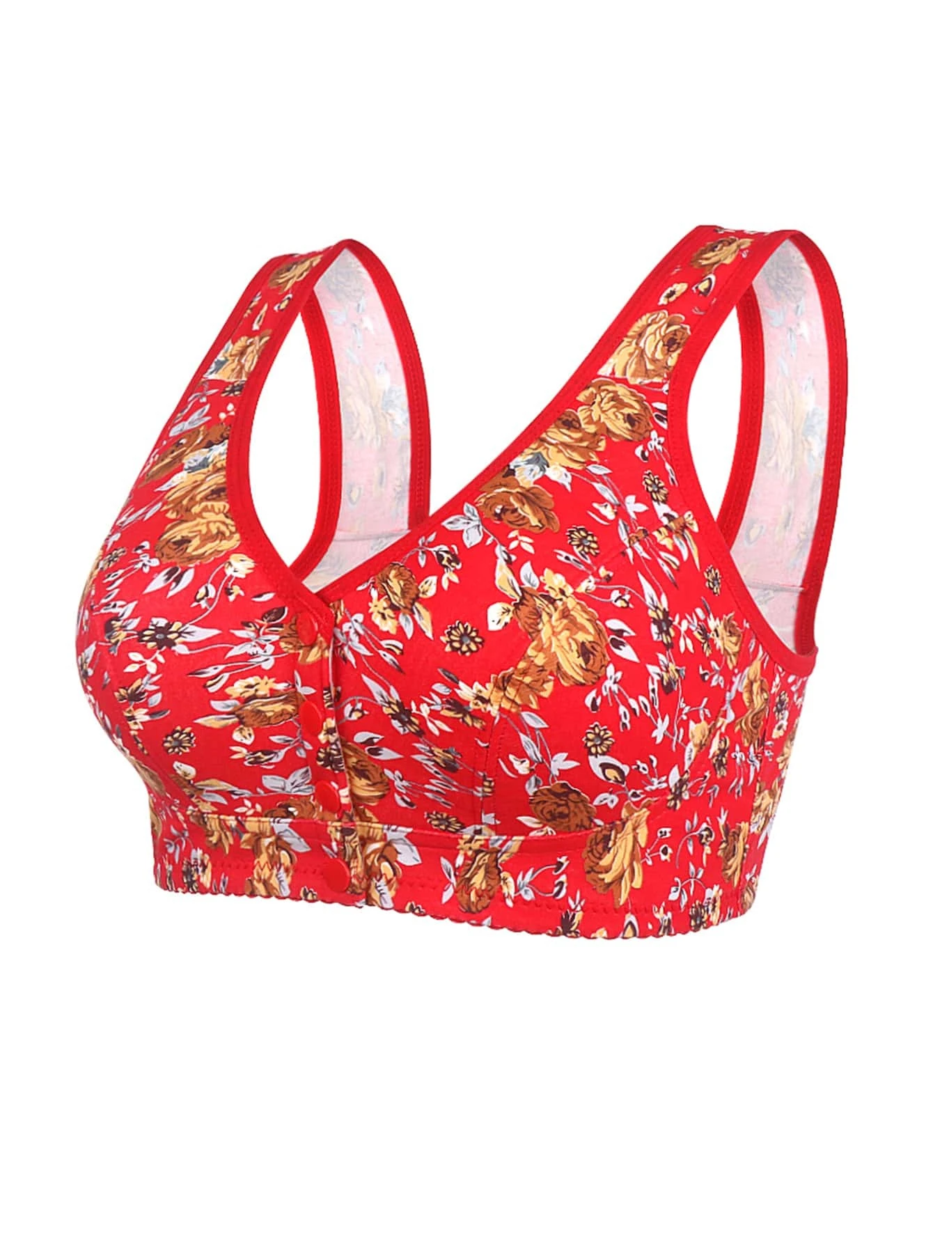 2024 New Floral Print Front-Closure Bra (Buy 1 Get 2 Free)