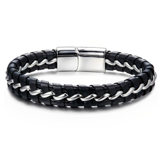 À mon fils-je serai là pour toi Bracelet en cuir Wave 