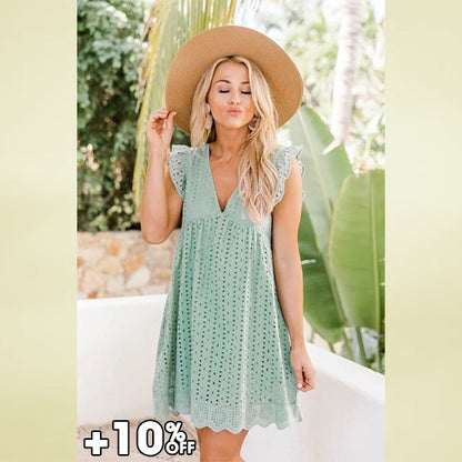 LACE DRESS – CALIFORNIA LACE DRESS ROMPER