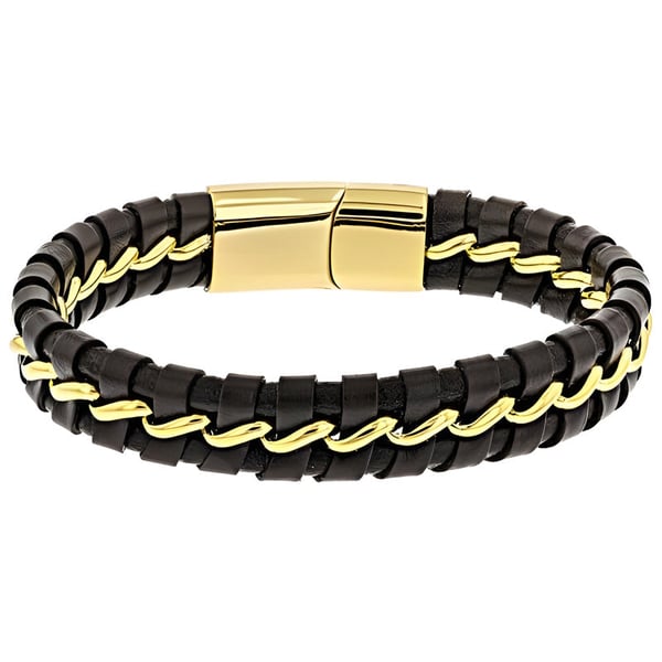 To My Son-I will be There for You Wave Leather Bracelet