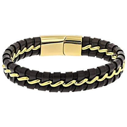 To My Son-I will be There for You Wave Leather Bracelet