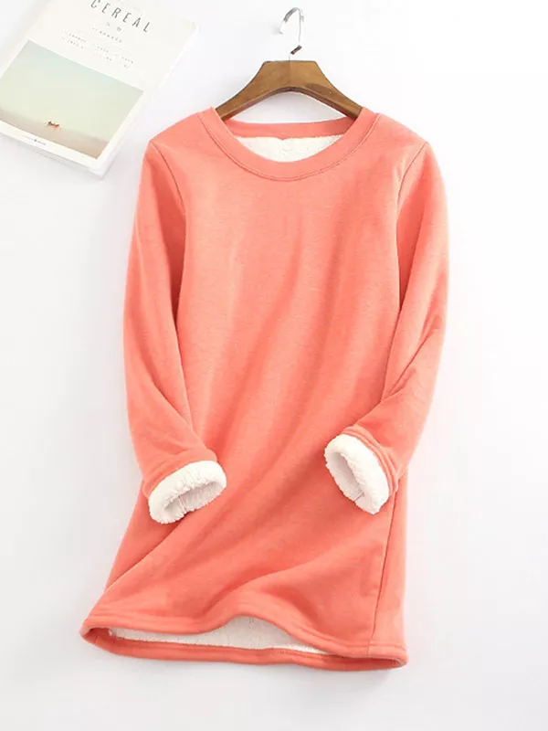 💥Hot Sale，Sold 20000+💥Women‘s NEW Casual Cotton Round Neck Solid Sweatshirt (S-5XL)