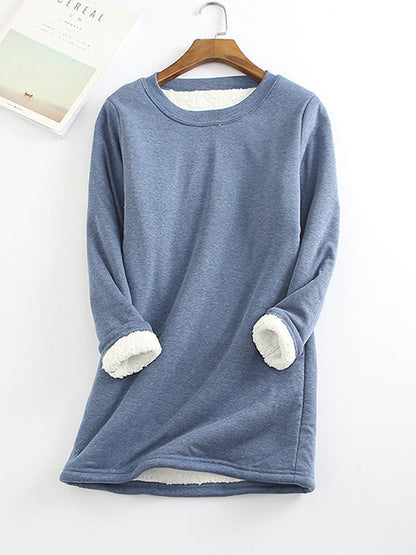 💥Hot Sale，Sold 20000+💥Women‘s NEW Casual Cotton Round Neck Solid Sweatshirt (S-5XL)