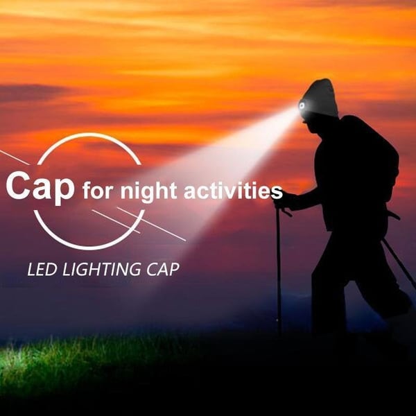 🎅CHRISTMAS GIFT-🎁LED BEANIE LIGHT (USB RECHARGEABLE CAPS)