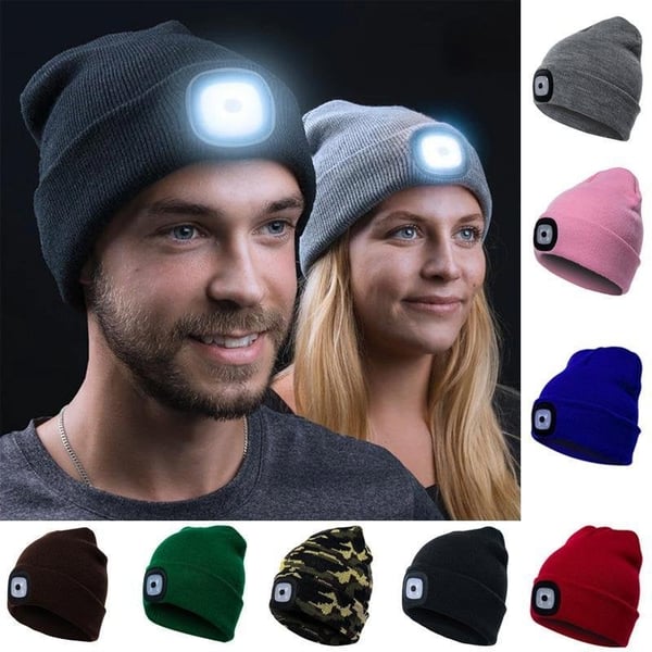 🎅CHRISTMAS GIFT-🎁LED BEANIE LIGHT (USB RECHARGEABLE CAPS)