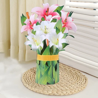 POP UP FLOWER BOUQUET GREETING CARD