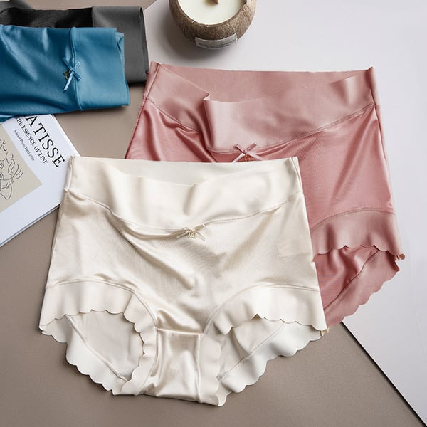 Pay1 Get 2 Premium Satin Antibacterial Ice Silk Moisture-absorbing Panties