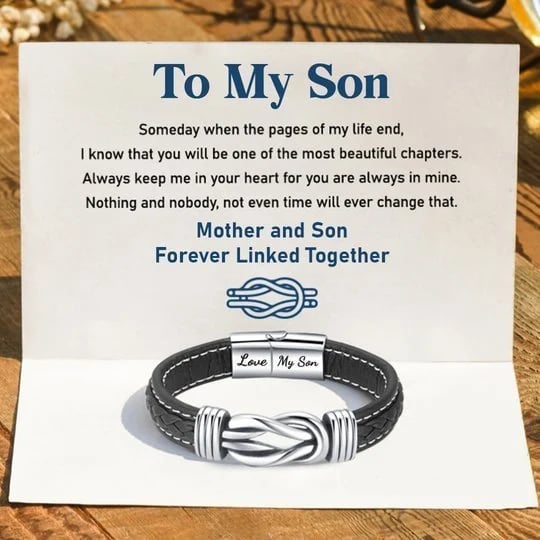 Armband „To My Son Love You Forever“.