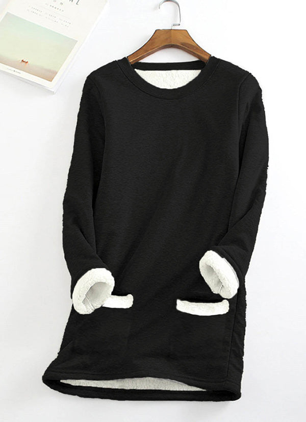 💥Hot Sale，Sold 20000+💥Women‘s NEW Casual Cotton High Neck) Neck Solid Sweatshirt (S-5XL)